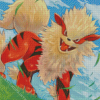 Arcanine Fire Pokemon Diamond Paintings