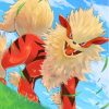 Arcanine Fire Pokemon Diamond Paintings