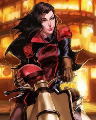 Asami Sato From Avatar Diamond Painting art