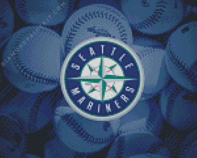 Seattle Mariners Baseball Team Logo Diamond Paintings