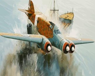 Aesthetic Torpedo Plane Diamond Paintings