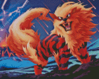 Cool Arcanine Pokemon Diamond Paintings