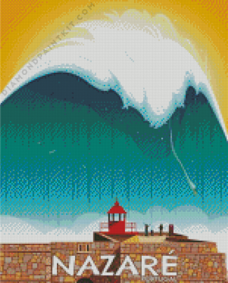 Nazare Portugal Poster Diamond Painting