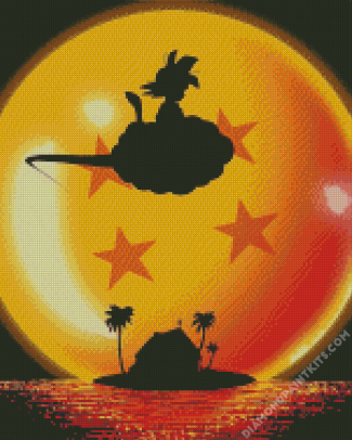 Dragon Ball Silhouette Diamond Paintings