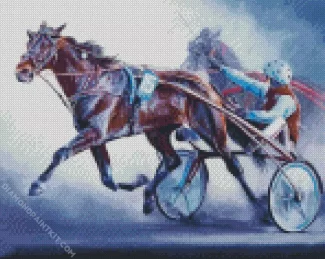 Harness Racing Art Illustration Diamond Paintings