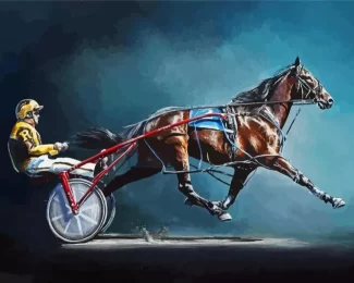 Cool Harness Racing Diamond Paintings