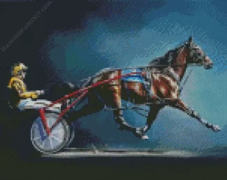 Cool Harness Racing Diamond Paintings