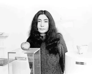 Black And White Yoko Ono Diamond Painting
