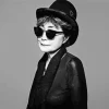 Monochrome Yoko Ono Diamond Painting