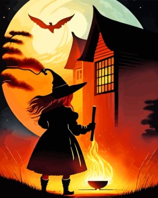 Halloween Witch Diamond Painting