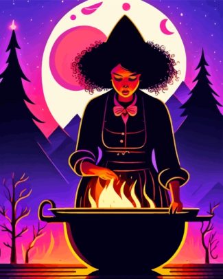 Aesthetic Witch Diamond Painting