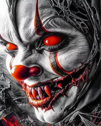 Scary Clown Diamond Painting