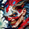 Scary Evil Clown Art Diamond Painting
