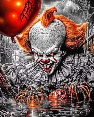 Scary Halloween Clown Diamond Painting