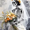 Skeleton Bride Diamond Painting