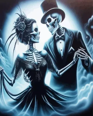 Skeleton Wedding Art Diamond Painting
