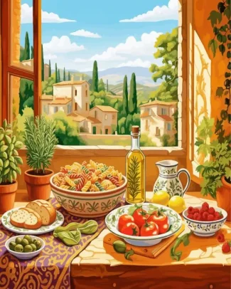 Italian Kitchen Diamond Painting