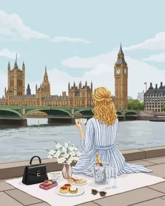 Lady In London Diamond Painting