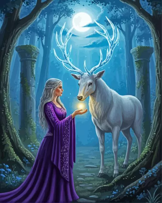 The Night Princess paint by number The Night Princess Diamond Painting