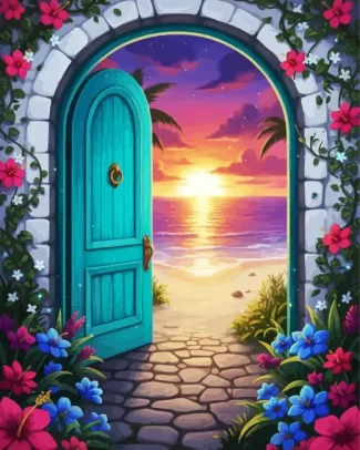 Tropical Sunrise Diamond Painting