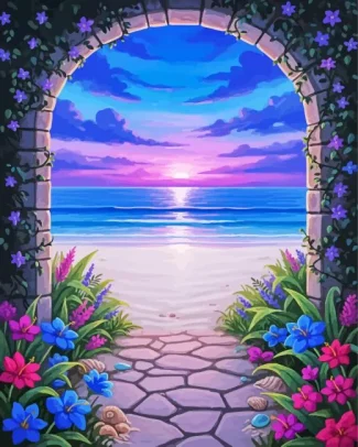 Tropical Sunset Diamond Painting