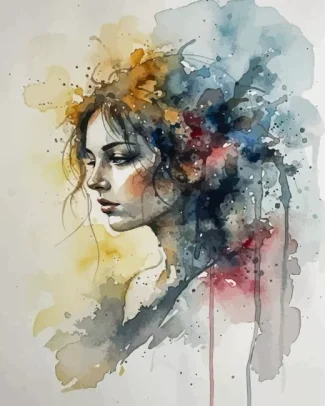 Abstract Lady Diamond Painting