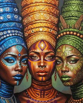 African Ladies Diamond Painting