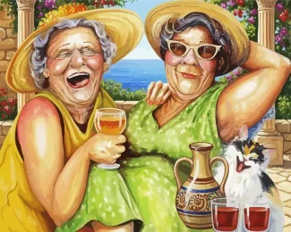 Besties Enjoying Their Time Diamond Painting