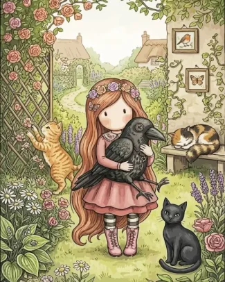 Cute Gorjuss Art Diamond Painting