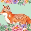 cute fox paint by numbers