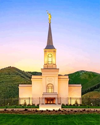 Star Valley Temple Building Diamond Painting