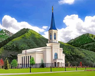 Star Valley Idaho Temple Diamond Painting
