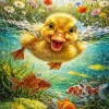 Cool Happy Duck Diamond Painting