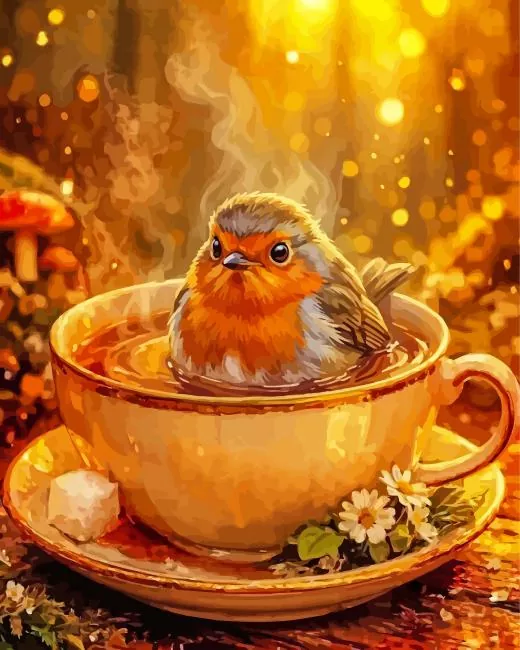 cute bird paint by number Cute Bird Diamond Painting