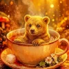 Cute Brown Bear Diamond Painting