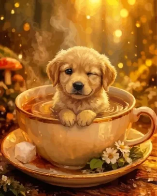 Cute Dog Diamond Painting