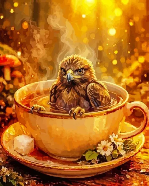 cute eagle paint by number Cute Eagle Diamond Painting