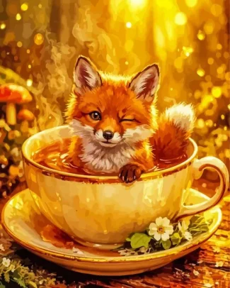 Cute Fox Diamond Painting