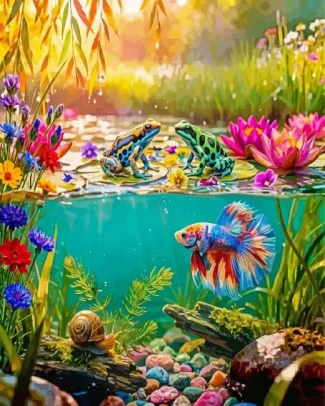 Cute Frogs Diamond Painting