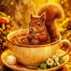 Cute Squirrel Diamond Painting