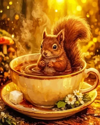 Cute Squirrel Diamond Painting
