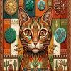 Whimsical Cat Art Diamond Painting