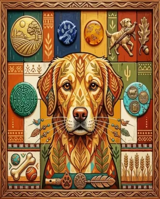 Whimsical Dog Diamond Painting
