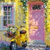 Yellow Motorcycle Diamond Painting